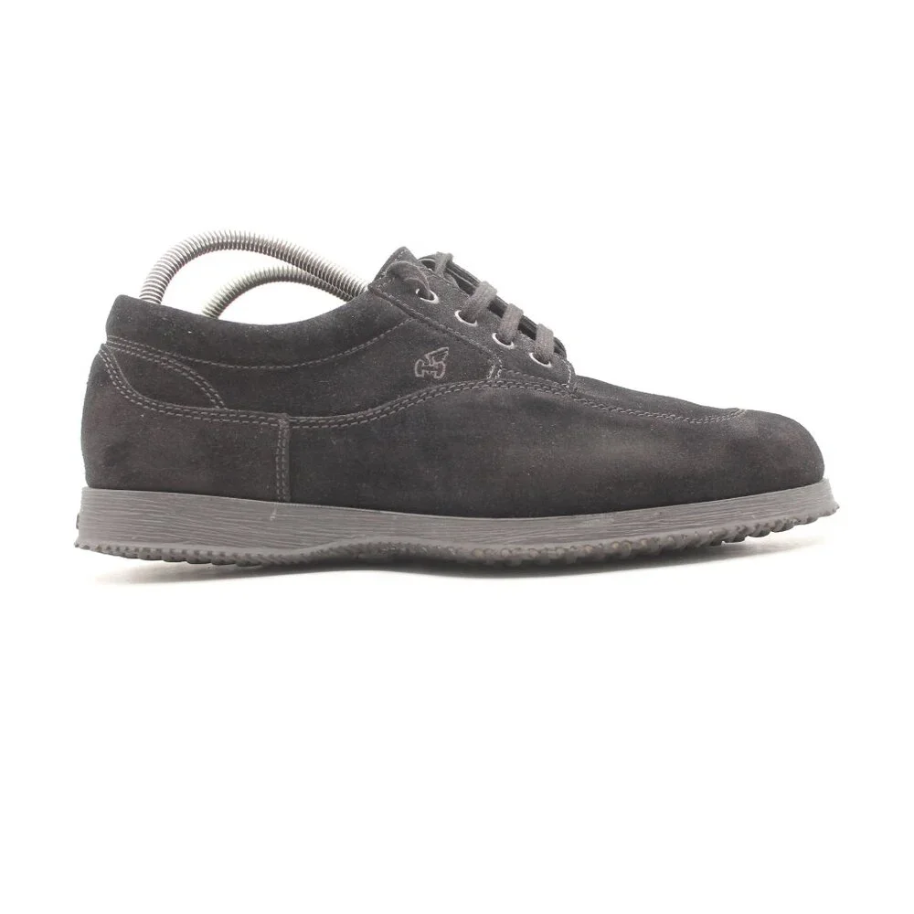 Hogan Men's Size 8.5 Black Low Top Lace Up Sneakers Shoes